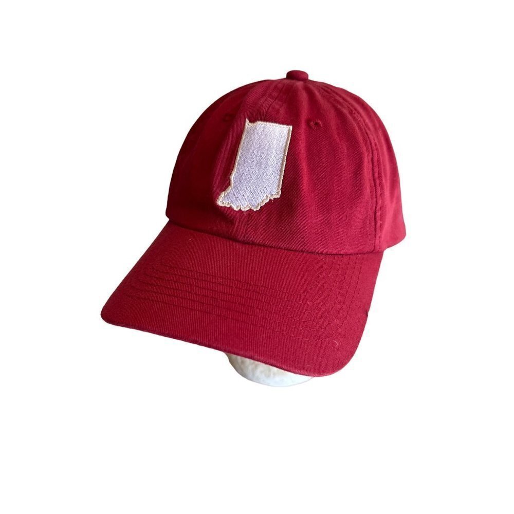 Indiana Red State Traditions Embroidered Hat Cap Adjustable